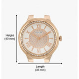Buy Shop Guess Madison Diamonds White Dial Rose Gold Steel Strap Watch for Women - W0637L3 USA Online