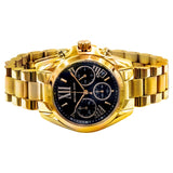 Buy Shop Michael Kors Bradshaw Chronograph Black Dial Gold Steel Strap Watch For Women - MK6959 USA Online
