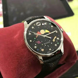 Buy Shop Gucci G-Timeless Moonphase Black Dial Black Leather Strap Watch For Men - YA1264045 USA Online