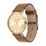 Buy Shop Coach Perry Gold Dial Brown Leather Strap Watch for Women - 14503331 USA Online