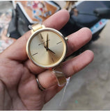 Buy Shop Michael Kors Jaryn Analog Quartz Gold Dial Gold Steel Strap Watch For Women - MK3546 USA Online