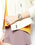 Buy Shop Michael Kors Bradshaw Chronograph Silver Dial Two Tone Steel Strap Watch For Women - MK5912 USA Online