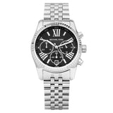 Buy Shop Michael Kors Runway Chronograph Black Dial Silver Steel Strap Watch For Women - MK5708 USA Online