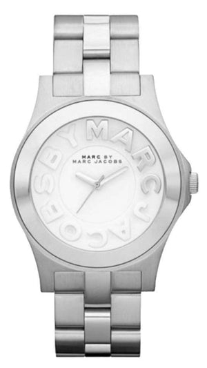 Buy Shop Marc Jacobs Rivera Silver Dial Silver Steel Strap Watch for Women - MBM3133 USA Online