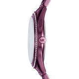 Buy Shop Michael Kors Lauryn Black Dial Purple Steel Strap Watch for Women - MK3724 USA Online