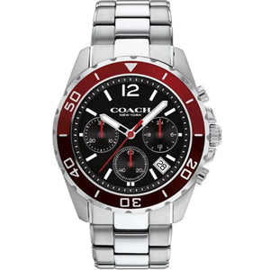 Buy Shop Coach Kent Black Dial Silver Steel Strap Watch for Men - 14602556 USA Online