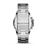 Buy Shop Fossil Grant Chronograph Black Dial Silver Steel Strap Watch for Men - FS4994 USA Online