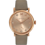 Buy Shop Marc Jacobs Baker Rose Gold Dial Grey Leather Strap Watch for Women - MBM1400 USA Online