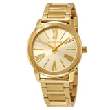Buy Shop Michael Kors Hartman Quartz Gold Dial Gold Steel Strap Watch For Women - MK3490 USA Online