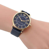 Buy Shop Marc Jacobs Roxy Navy Blue Dial Blue Leather Strap Watch for Women - MJ1534 USA Online