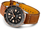 Buy Shop Breitling Superocean Heritage '57 Black Dial Brown Leather Strap Watch for Men - U10370121B1X1 USA Online