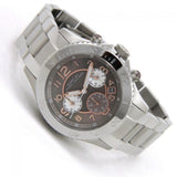 Buy Shop Marc Jacobs Rock Chronograph Mother of Pearl Grey Dial Silver Steel Strap Watch for Women - MBM3250 USA Online