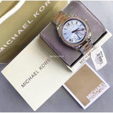 Buy Shop Michael Kors Bryn Quartz Blue Dial Two Tone Steel Strap Watch For Women - MK6136 USA Online
