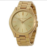 Buy Shop Michael Kors Slim Runway Gold Dial Gold Stainless Steel Strap Watch for Women - MK3179 USA Online