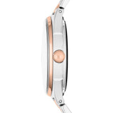 Marc Jacobs Tether White Transparent Dial Two Tone Stainless Steel Strap Watch for Women - MBM3436