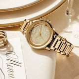 Buy Shop Michael Kors Kinley Gold Dial Gold Steel Strap Watch for Women - MK6209 USA Online