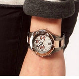 Buy Shop Marc Jacobs Marc Chronograph Grey Dial Two Tone Steel Strap Watch for Men - MBM3157 USA Online