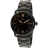 Buy Shop Fossil The Commuter Brown Dial Black Steel Strap Watch for Men - FS5277 USA Online
