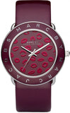 Buy Shop Marc Jacobs Amy Red Dial Burgundy Leather Strap Watch for Women - MBM1162 USA Online