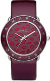 Buy Shop Marc Jacobs Amy Red Dial Burgundy Leather Strap Watch for Women - MBM1162 USA Online