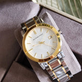 Buy Shop Burberry The City White Dial Two Tone Steel Strap Watch for Women - BU9115 USA Online