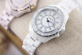 Coach Preston White Dial White Steel Strap Watch for Women - 14503462