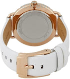 Buy Shop Michael Kors Portia Rose Gold Dial White Leather Strap Watch For Women - MK2660 USA Online