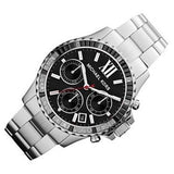 Buy Shop Michael Kors Everest Chronograph Black Dial Silver Steel Strap Watch For Women - MK5753 USA Online