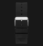 Guess Baguette Crystals Black Dial Black Silicone Strap Watch For Men - GW0208G1