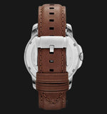 Buy Shop Fossil Grant Twist Multi-Function White Dial Brown Leather Strap Watch for Men - ME1144 USA Online