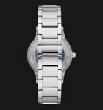 Buy Shop Emporio Armani Renato Automatic Blue Dial Silver Steel Strap Watch For Men - AR60037 USA Online