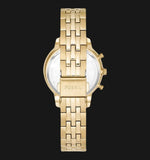 Buy Shop Fossil Neutra Chronograph Gold Dial Gold Steel Strap Watch for Women - ES5219 USA Online