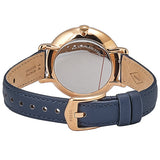Buy Shop Fossil Jacqueline Blue Dial Blue Leather Strap Watch for Women - ES4673 USA Online