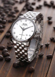 Buy Shop Mido Baroncelli II Automatic White Dial Silver Steel Strap Watch For Men - M8600.4.26.1 USA Online