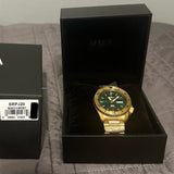 Buy Shop Seiko 5 Sports HUF Limited Edition Green Dial Gold Steel Strap Watch For Men - SRPJ20 USA Online