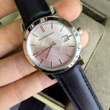 Buy Shop Burberry The City Silver Dial Black Leather Strap Watch for Women - BU9106 USA Online