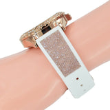 Buy Shop Guess Swirl Quartz Silver Dial White Rubber Strap Watch For Women - W1096l2 USA Online
