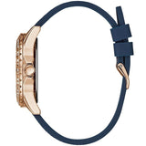 Buy Shop Guess Swirl Analog Quartz White Dial Blue Rubber Strap Watch for Women - W1096L4 USA Online