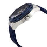 Buy Shop Guess Genesis Multi Function Analog Blue Dial Blue Rubber Strap Watch For Men - W1254G1 USA Online