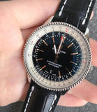 Buy Shop Breitling Navitimer 1 Automatic 41mm Black Dial Black Leather Strap Mens Watch - A17326211B1P1 USA Online