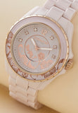 Coach Preston Pink Dial Pink Steel Strap Watch for Women - 14503465