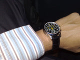 Buy Shop Tissot T Race PRC 200 Chronograph Quartz Black Dial Black Leather Strap Watch for Men - T17.1.526.52 USA Online