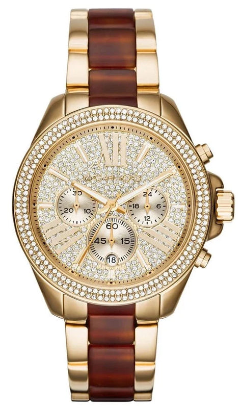 Buy Shop Michael Kors Wren Gold Dial Two Tone Steel Strap Watch for Women - MK6294 USA Online
