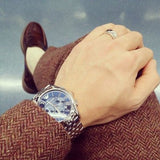 Buy Shop Emporio Armani Classic Navy Blue Dial Stainless Steel Watch For Men - AR1787 USA Online