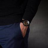 Buy Shop Fossil Goodwin Chronograph Brown Dial Brown Leather Strap Watch for Men - FS5529 USA Online