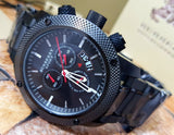 Buy Shop Burberry Sport Chronograph Black Dial Black Steel Strap Watch for Men - BU7703 USA Online