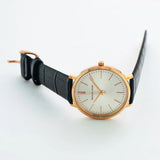 Buy Shop Michael Kors Jaryn Quartz White Dial Black Leather Strap Watch For Women - MK2472 USA Online