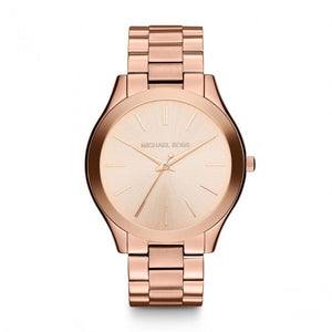 Buy Shop Michael Kors Slim Runway Rose Gold Dial Rose Gold Steel Strap Watch for Women - MK3513 USA Online