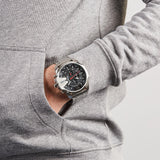 Buy Shop Diesel Mega Chief Chronograph Black Dial Silver Steel Strap Watch For Men - DZ4308 USA Online