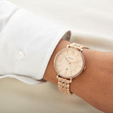 Buy Shop Fossil Jacqueline Rose Gold Dial Rose Gold Steel Strap Watch for Women - ES3546 USA Online